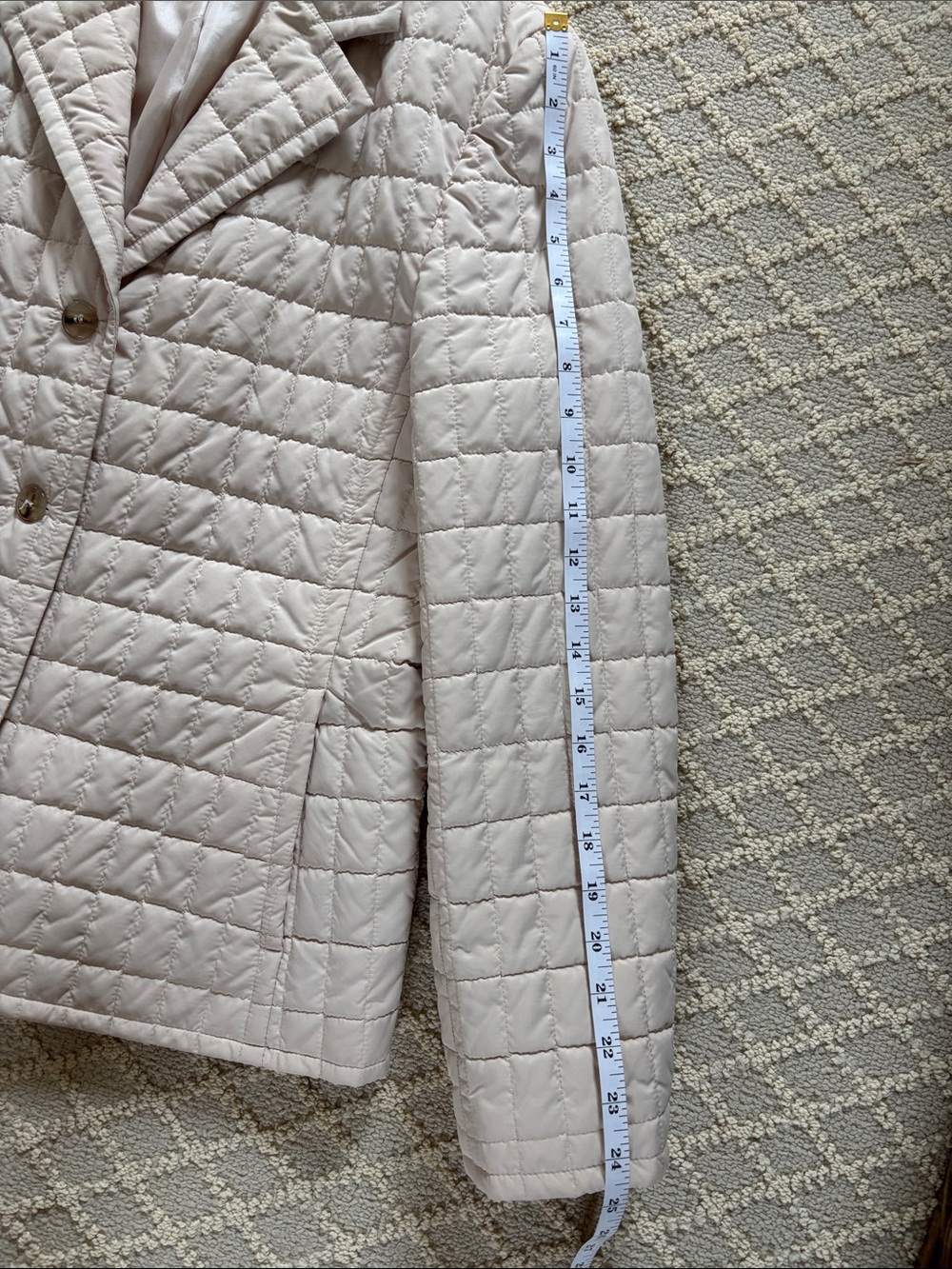 Talbots Quilted Button-Front Puffer Jacket - Picture 7 of 14